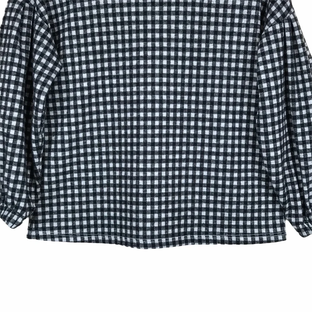 Old Navy Girls Check Puff‎ Sleeve Top